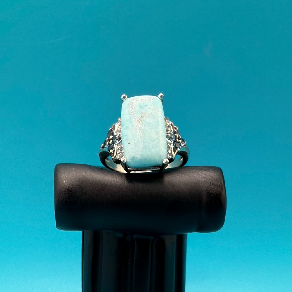 Larimar Silver Ring - image 3